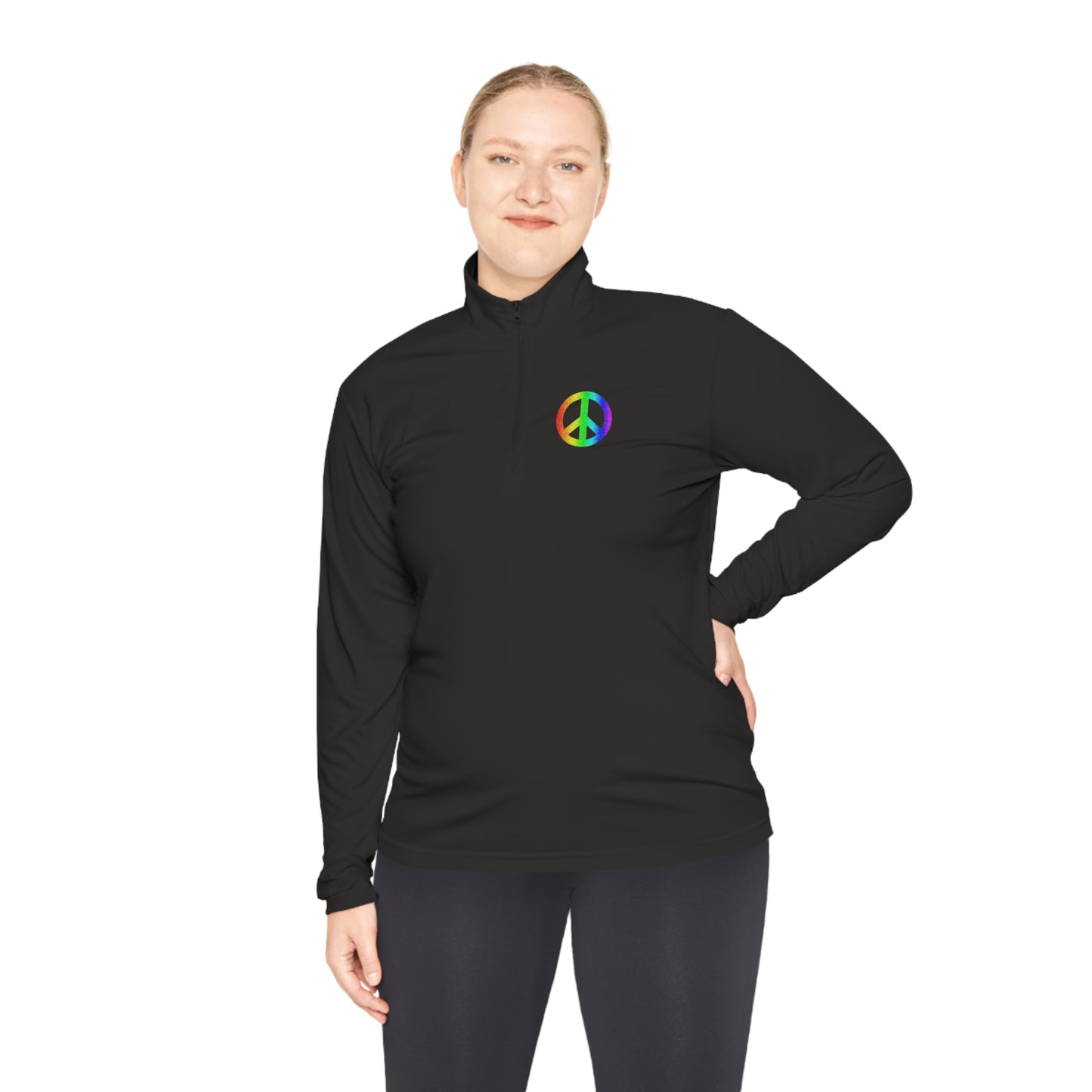 Rainbow Serenity Quarter-Zip Shirt Pullover