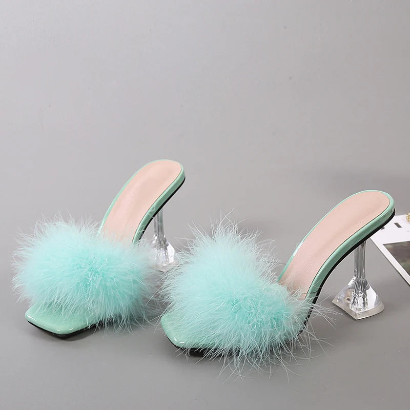PlumeLux Feather Mules