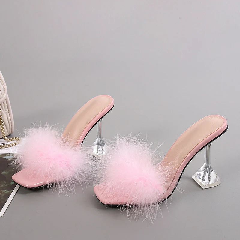 PlumeLux Feather Mules