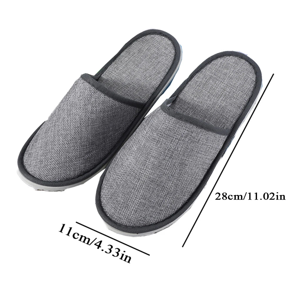 Unisex Indoor Slippers in Cotton or Linen