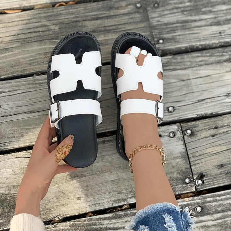 Peep-Toe Platform Ankle Sandals