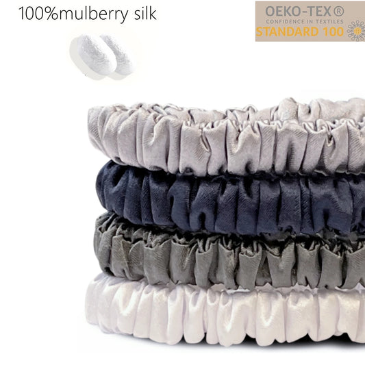 4 Pack Pure Mulberry Silk Scrunchies