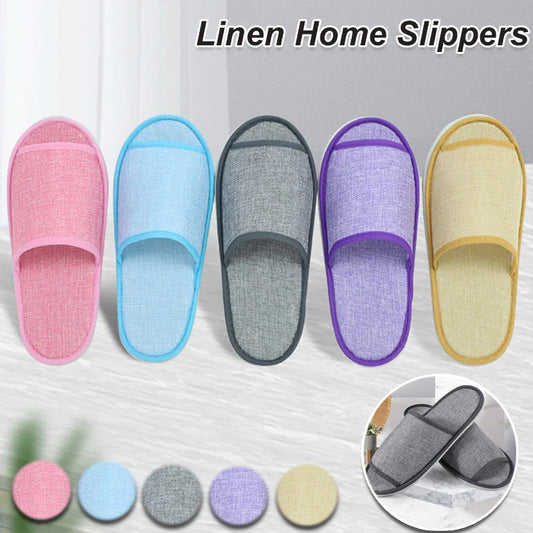 Unisex Indoor Slippers in Cotton or Linen