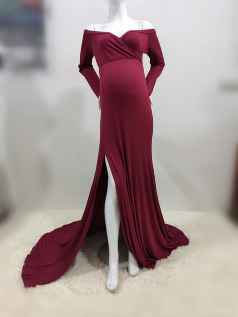 Black Tie Maternity Gown